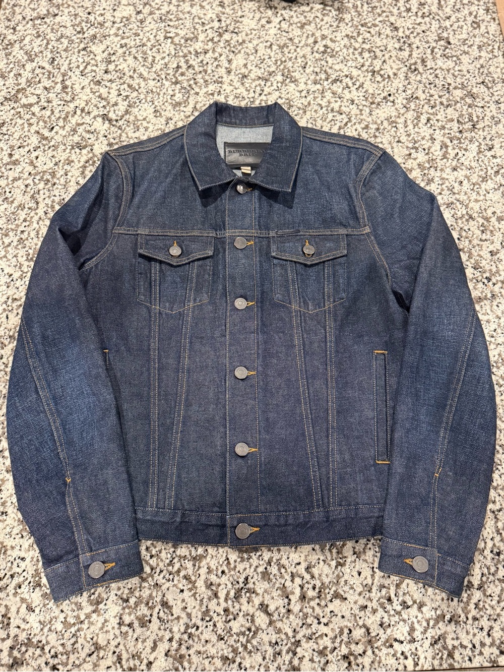 Classic Burberry Men's Dark Indigo Denim Jacket